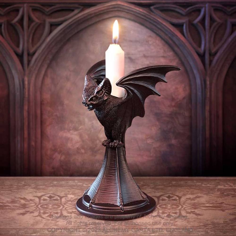 Alchemy - Vespertilio (Bat Candlestick) Kaarsenstandaard - Zwart